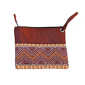 Tejida Leather Clutch