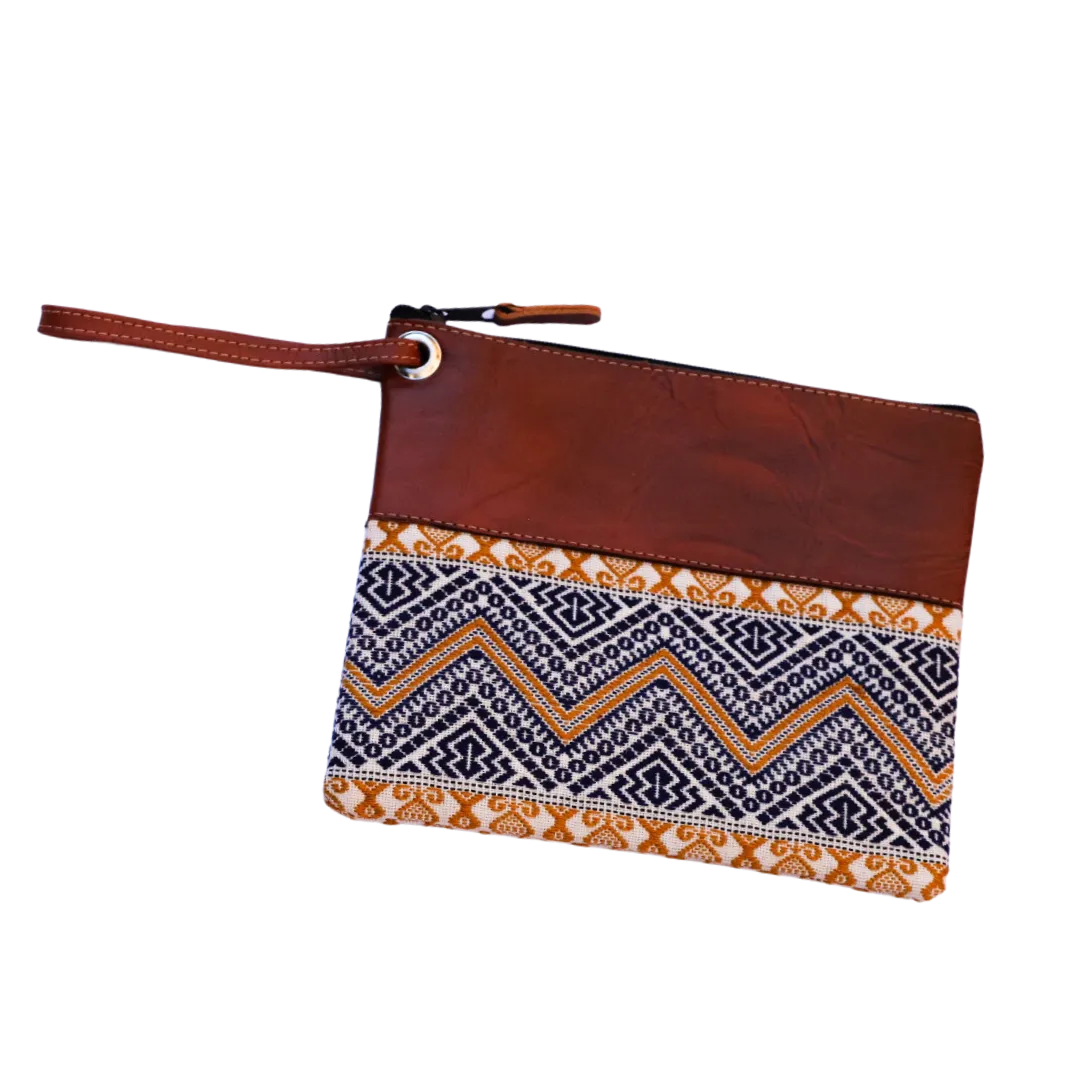 Tejida Leather Clutch