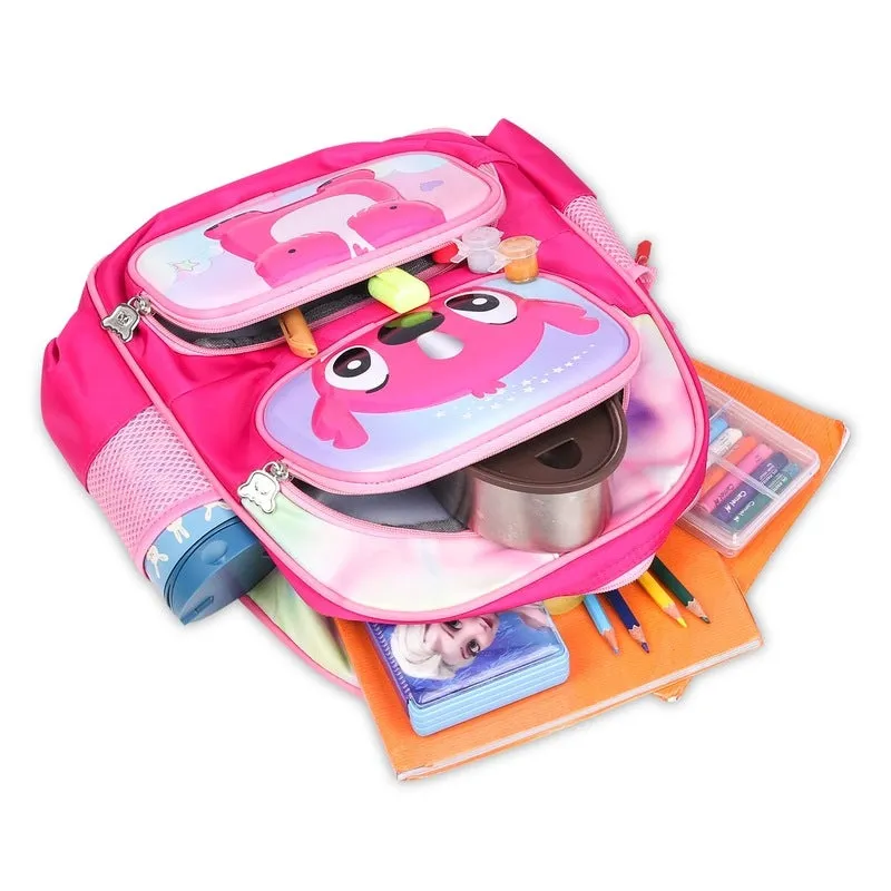 THE CLOWNFISH Kids Backpack - 13.6L Capacity, Durable, Lightweight | Main Compartment | Blush Pink