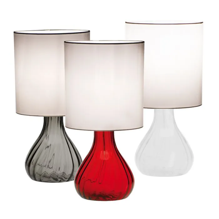 The Seltz Red White Or Grey Murano Glass Lamp From Venini