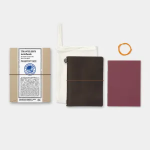 TRAVELER'S COMPANY Traveler's Notebook Leather Passport Size Brown