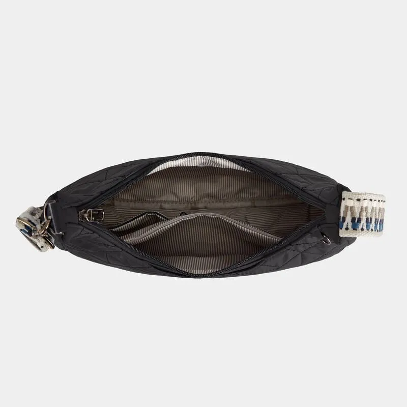 Travelon Anti-Theft Boho Slouchy Crossbody - Geo Black