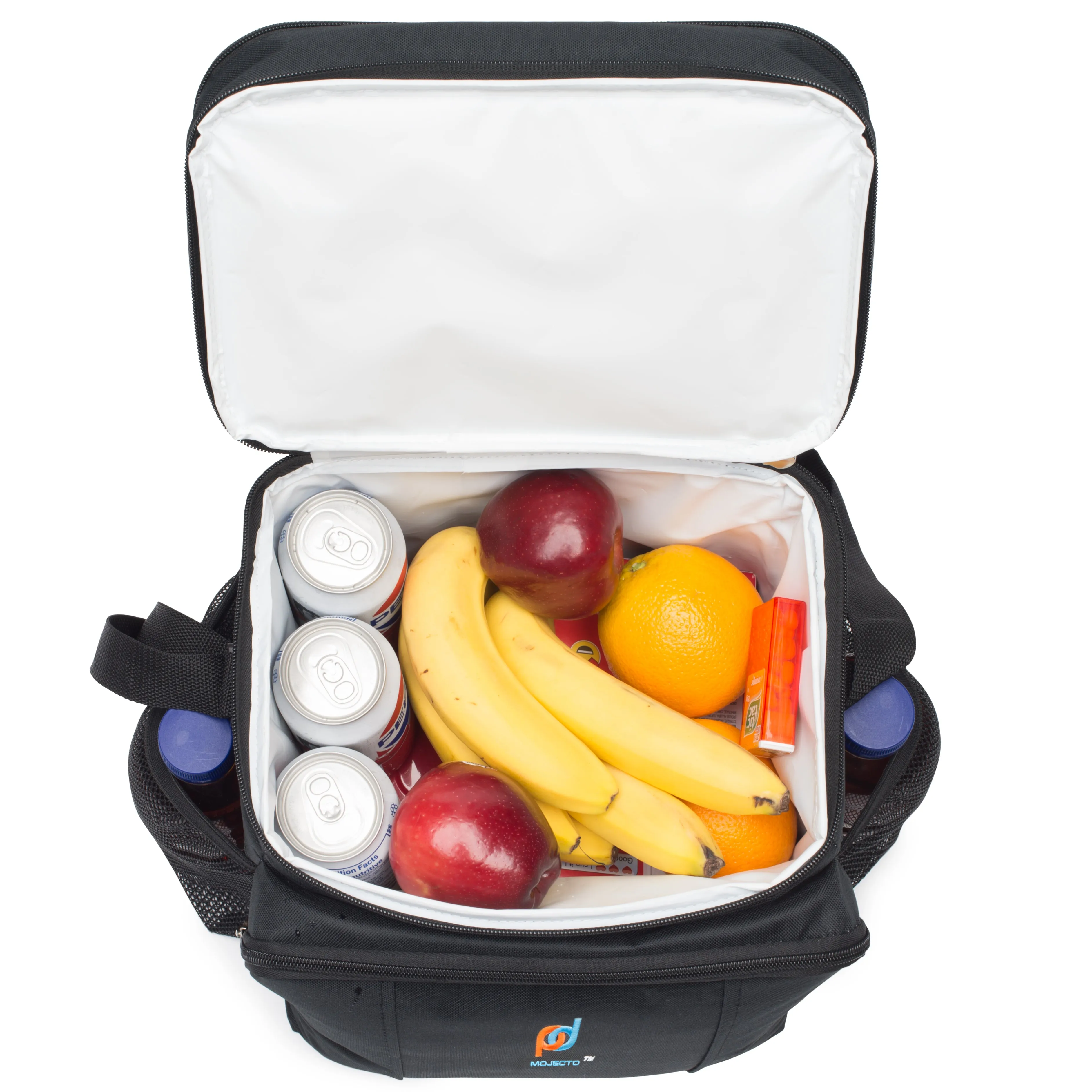 Two Compartments Cooler Lunch Bag with Leakproof Hardliner (11x12x8 In)