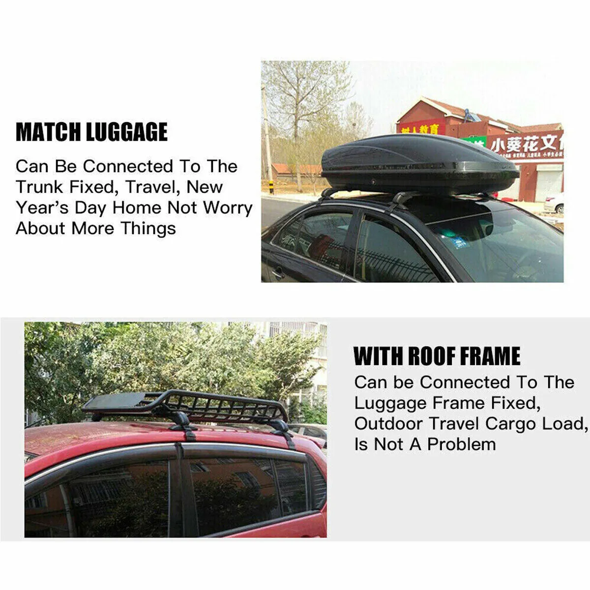 Universal Car Roof Racks Carrier Adjustable Cross Bars Aluminium Alloy Lockable