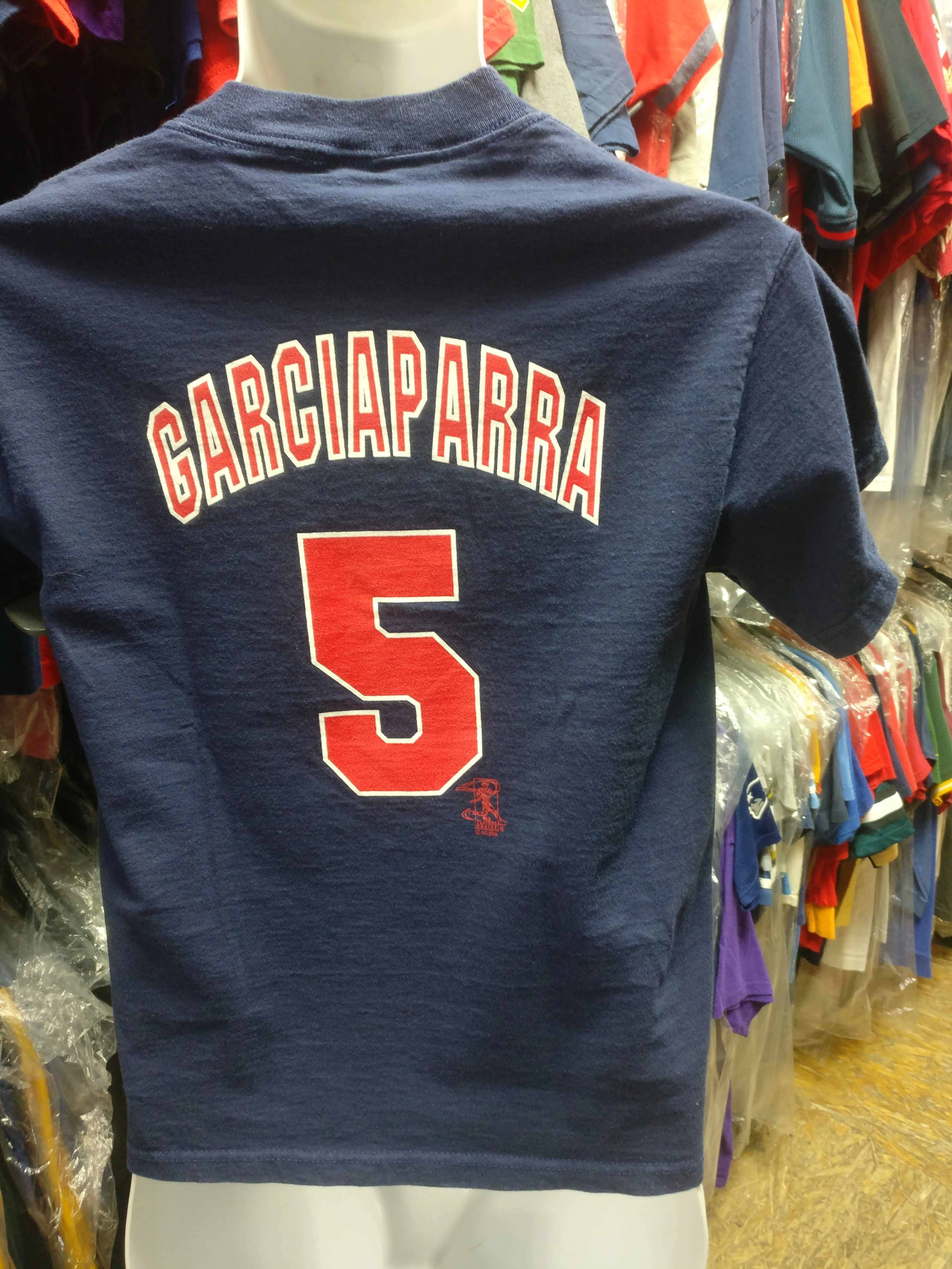 Vtg 2000s #5 NORMAR GARCIAPARRA Boston Red Sox MLB Majestic T-Shirt YM