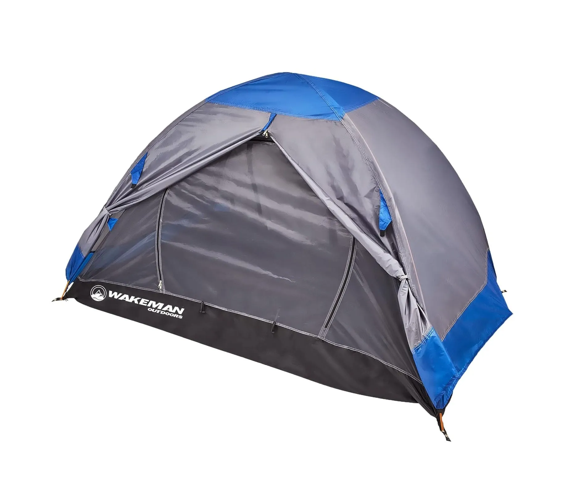 Wakeman Outdoors, 2 Person Backpacking Tent with Waterproof Floor, Rain Fly, Taped Seams and Carry Bag