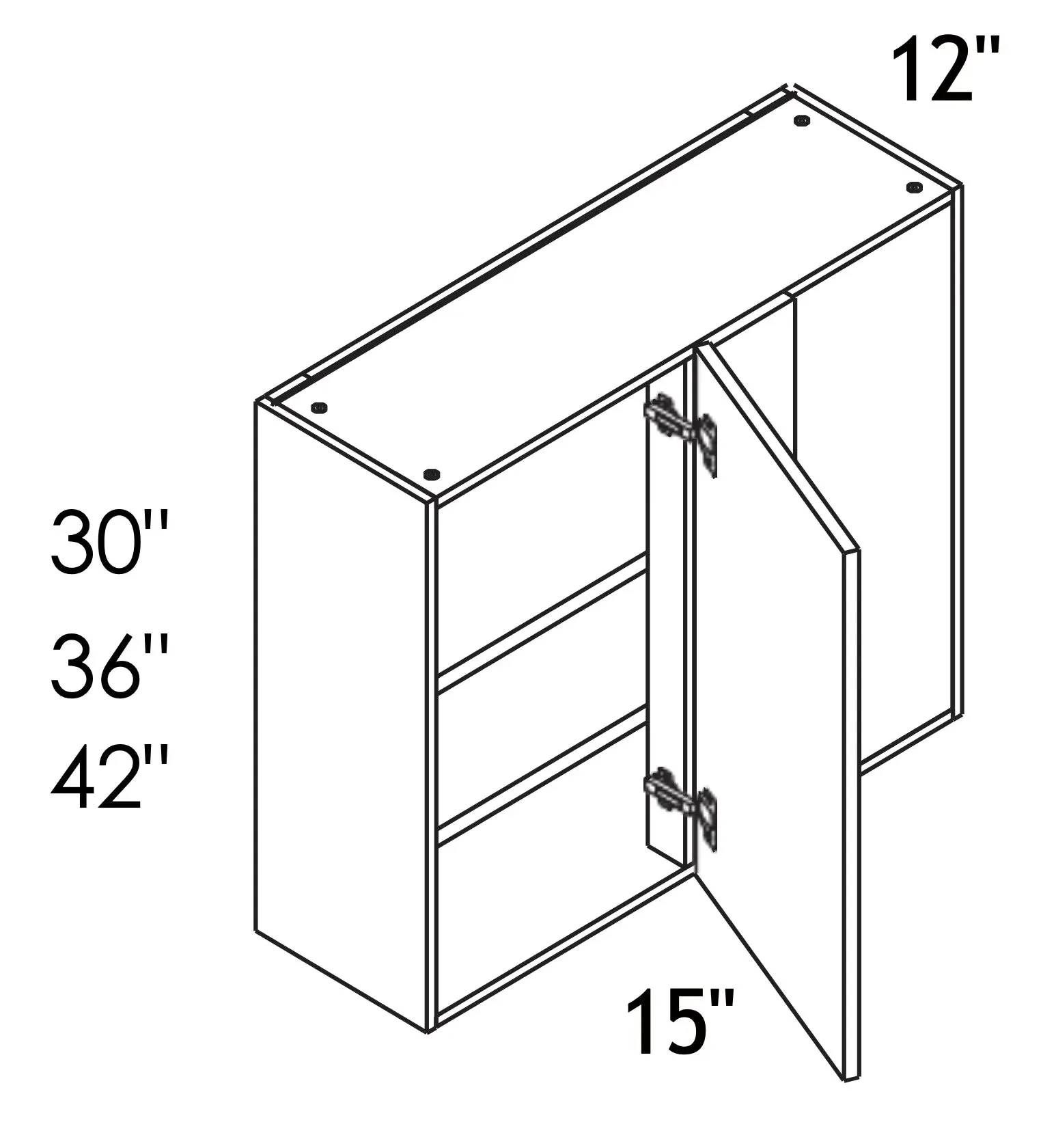 Wall Blind Corner Cabinets - Modern Line