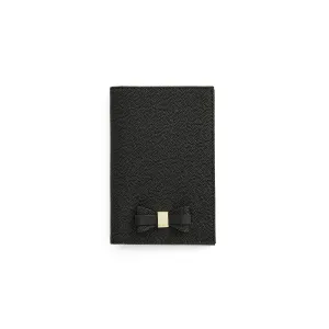 Women Artaa-Bow Detail Passport Holder - Black