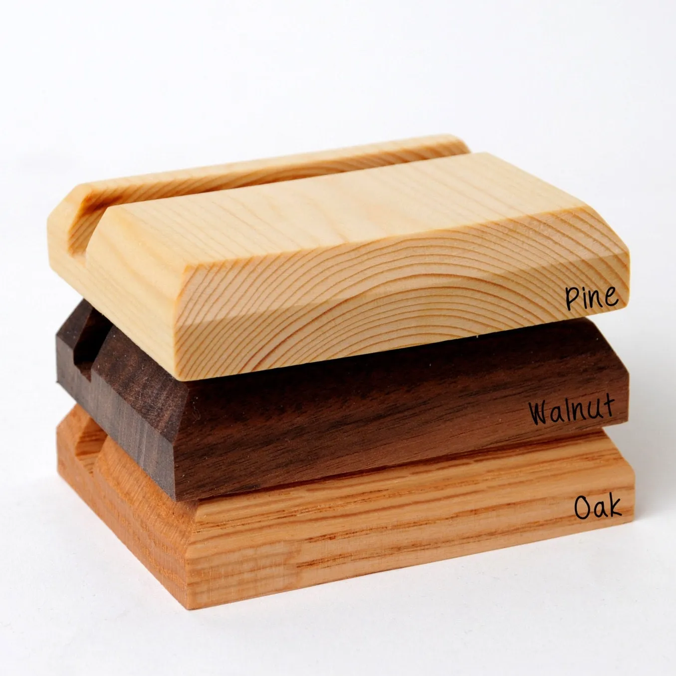 Wood Business Card Holder, Custom Engraved Business Card Display Stand, card holder for desk, business card display for counter