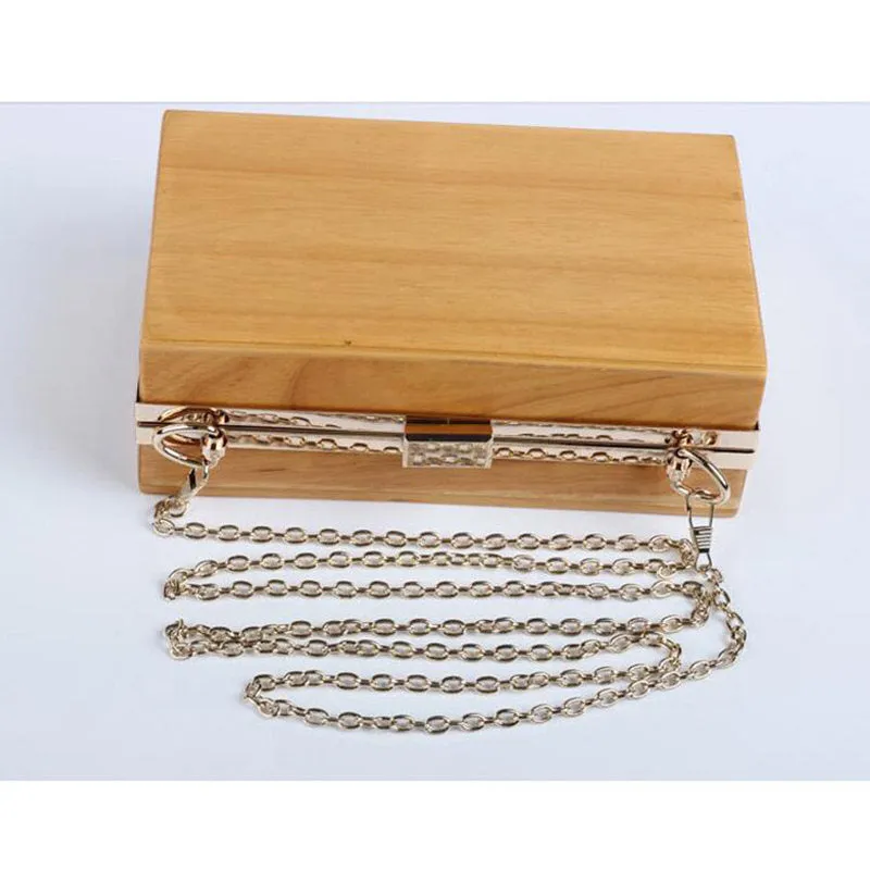 Wooden Clutch Bag