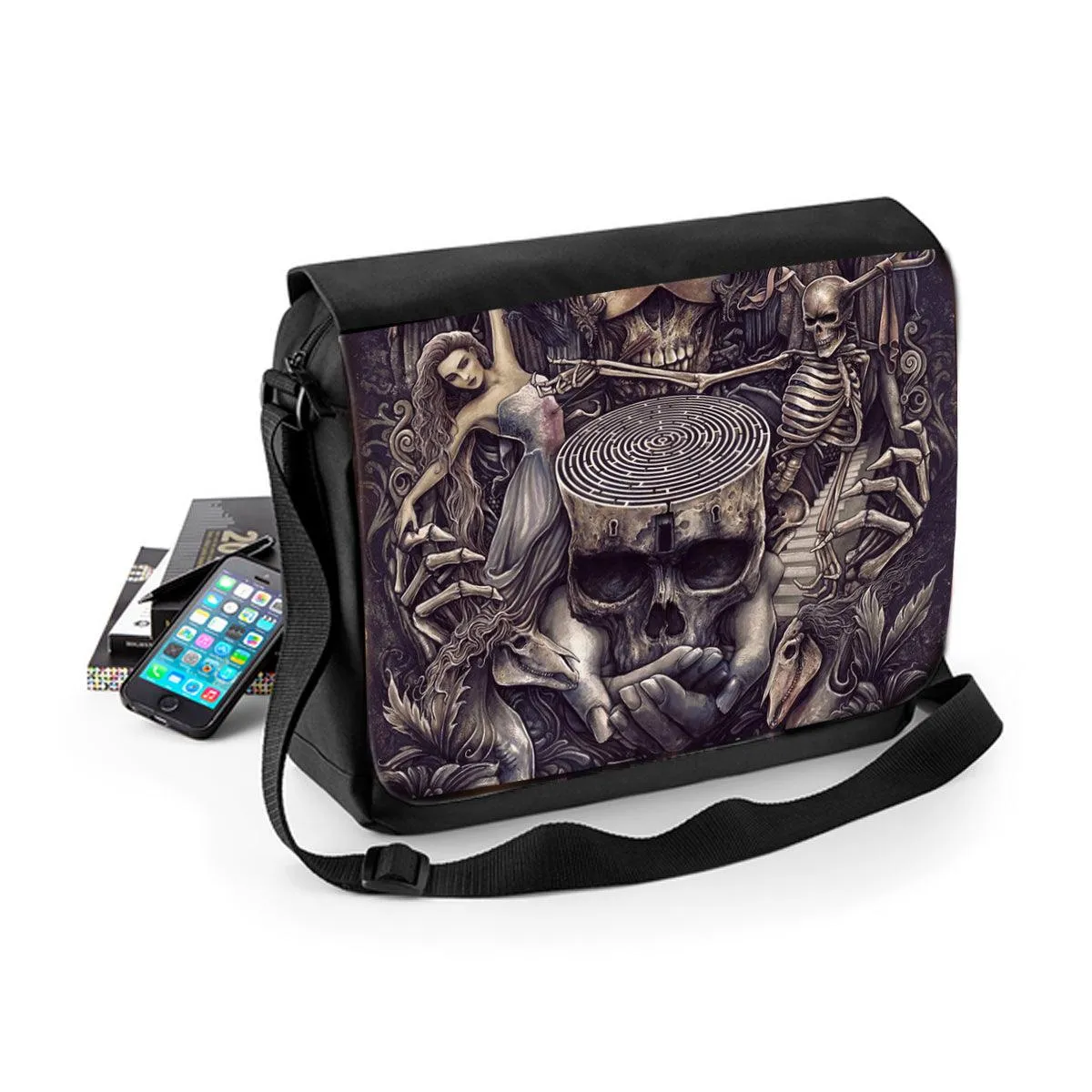 WSH - Labyrinth  - Messenger Bag featuring artwork by Chris Lovell