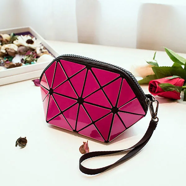 Yaomeer Lady Laser Clutch Bag Women Folded Geometric Clutch Bag Diamond Lattice bags handbags women famous brands Purses 004