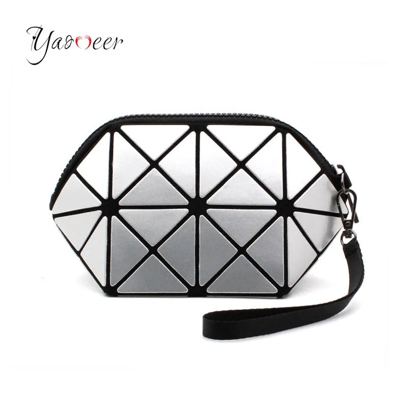 Yaomeer Lady Laser Clutch Bag Women Folded Geometric Clutch Bag Diamond Lattice bags handbags women famous brands Purses 004