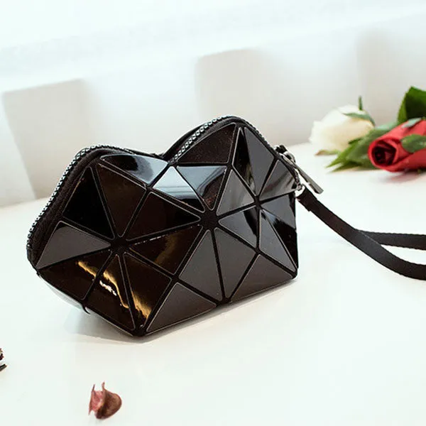 Yaomeer Lady Laser Clutch Bag Women Folded Geometric Clutch Bag Diamond Lattice bags handbags women famous brands Purses 004