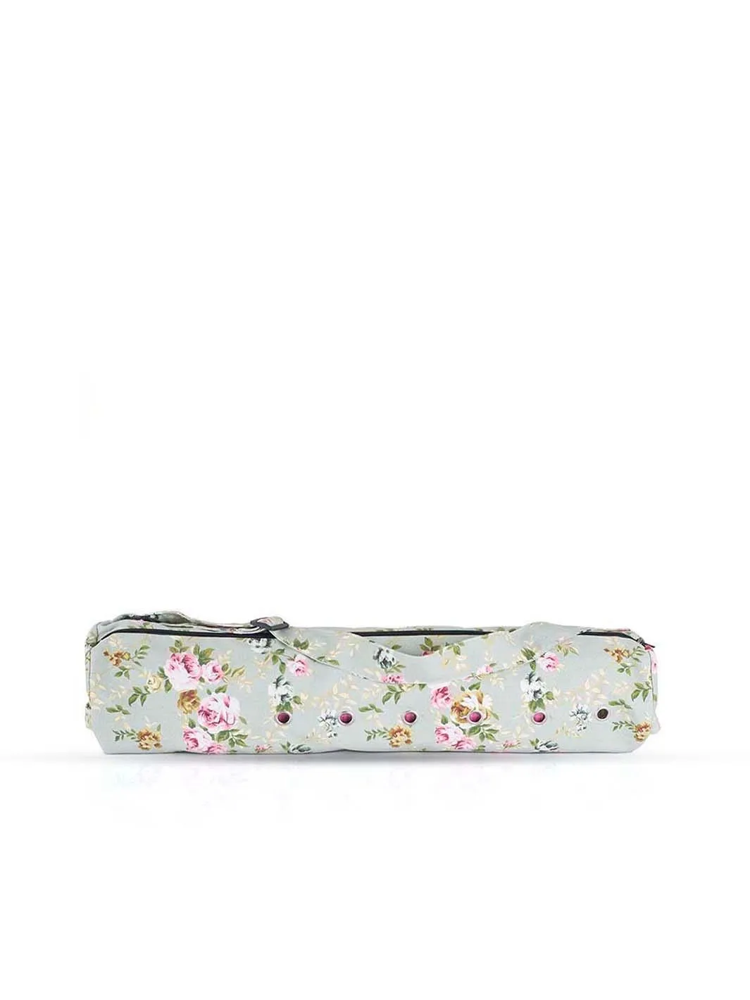 Yoga Mat Carry Bag  Grey Rose - Wide Opening