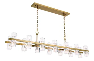 ZC121-1550D60BB - Urban Classic: Chateau 28 light Burnished Brass Pendant