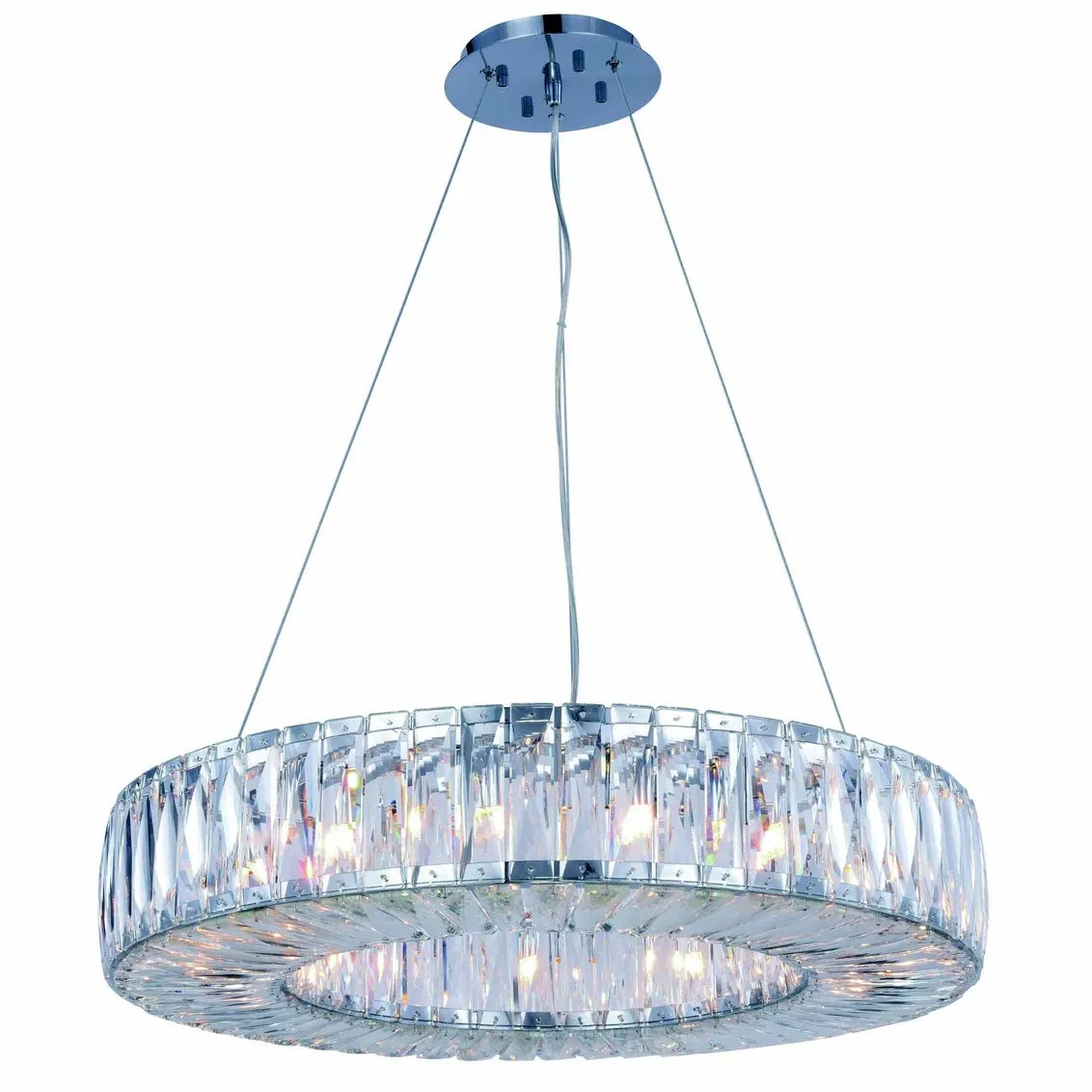 ZC121-2116D26C/RC - Regency Lighting: Cuvette 15 light Chrome Chandelier Clear Royal Cut Crystal